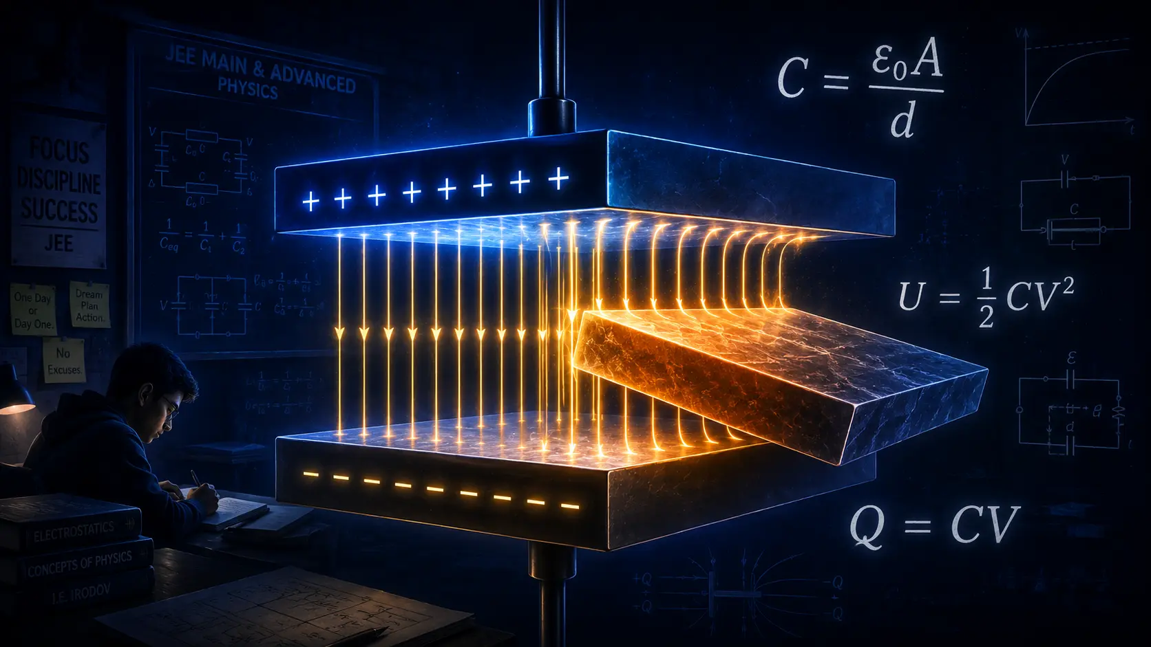 How to study capacitors for JEE Main and Advanced PYQ analysis 2024 2026
