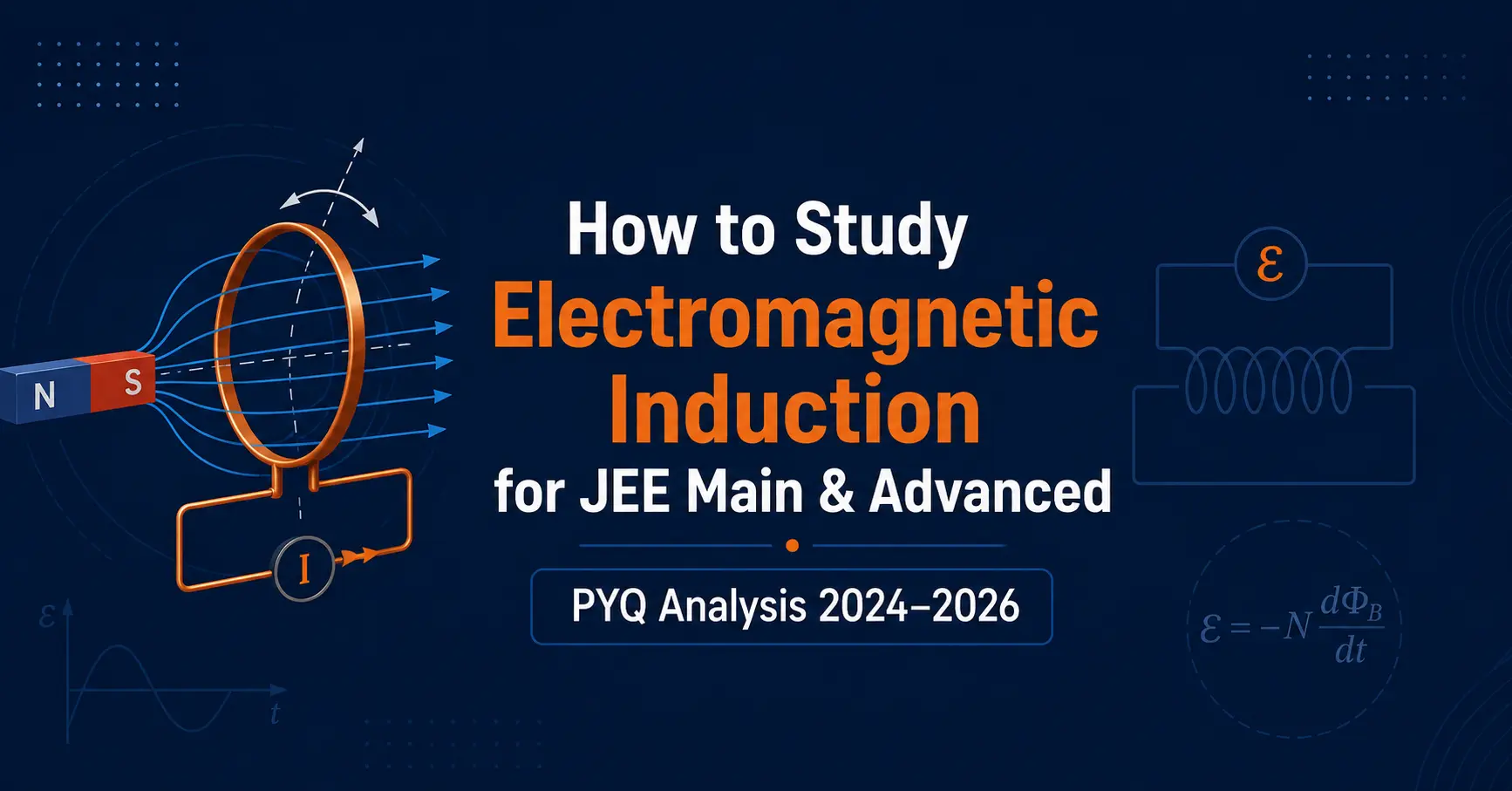 How to study electromagnetic induction for JEE Main and Advanced PYQ analysis 2024 2026