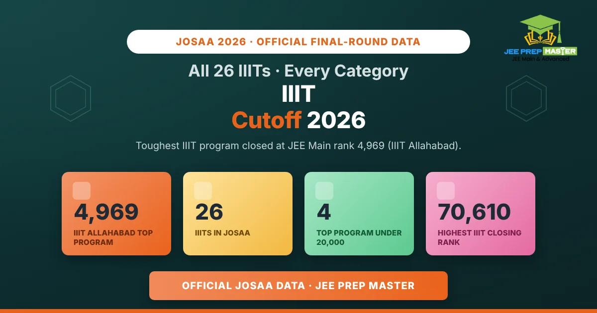 IIIT Cutoff 2026: CSE Closing Ranks for All 26 IIITs in JoSAA (Every Category)